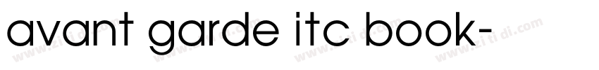 avant garde itc book字体转换